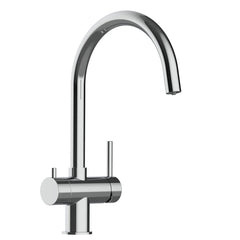 Der Alvito 3 Wege Wasserhahn Furore aus Edelstahl Glänzend für Osmoseanlagen: Als Freisteller von Seite
