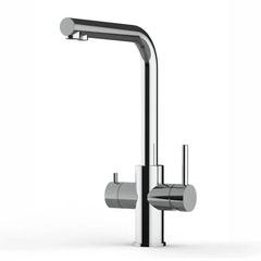 Viziotechnik 5-Wege-Wasserhahn – L-Auslauf – Edelstahl hochglanz – VZFX511100