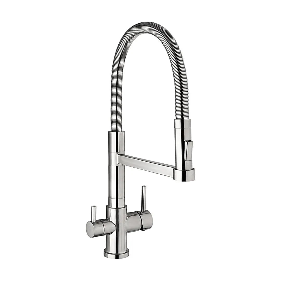 Der ALTEA Dreiwegehahn aus Edelstahl für Osmoseanlage und Wasserfilter: Als Freisteller