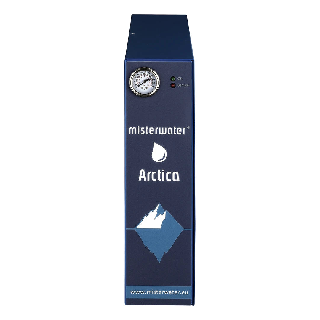 Misterwater Arctica Untertisch Osmoseanlage von vorne auf weißem Hintergrund