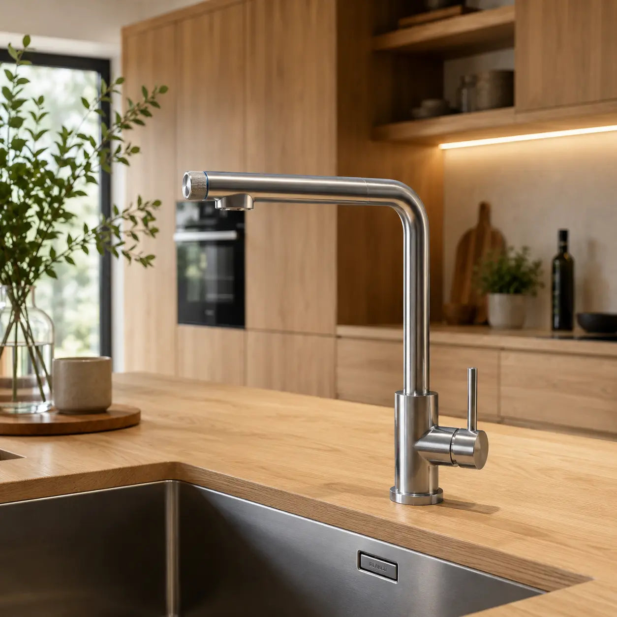 3 Wege Wasserhahn aus Edelstahl für Osmoseanlagen: In der Küche
