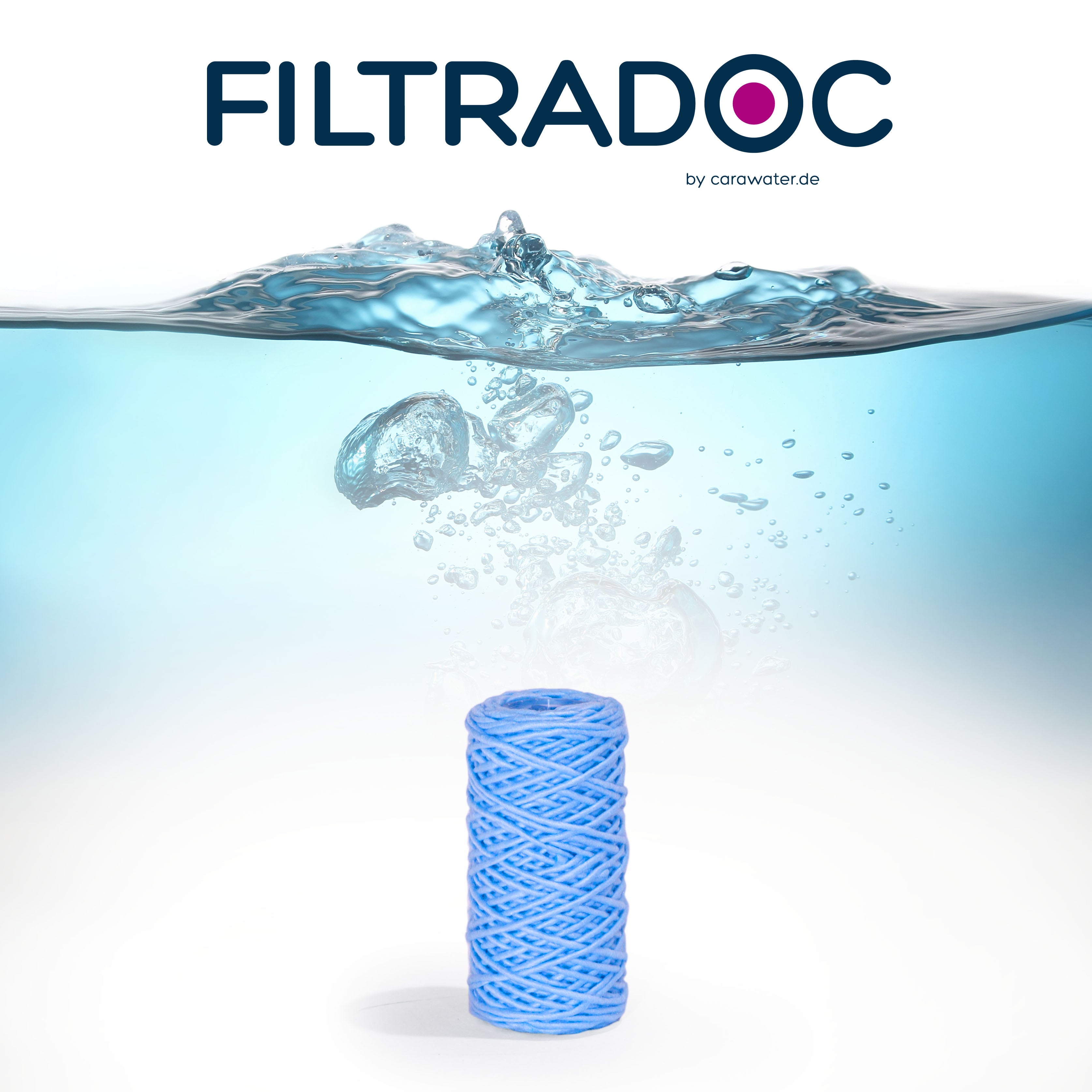 Antibakterieller Sedimentfilter (Ersatzfilter) für Carawater AUTARX MaxFlow und FILTRADOC Pre Speed 5" als Freisteller