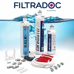 Carawater Wasserfilter Wohnmobil Filtradoc L - Durchfluss 60.000 Liter - mit Kalkfilter - als Freisteller