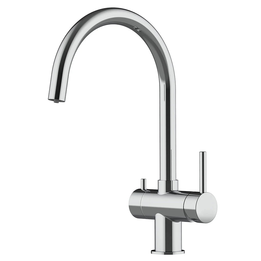 Der Alvito 3 Wege Wasserhahn Furore aus Edelstahl Glänzend für Osmoseanlagen: Als Freisteller