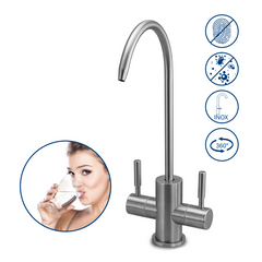 2 Wege Wasserhahn von mainwasserfilter.com – Edelstahl massiv