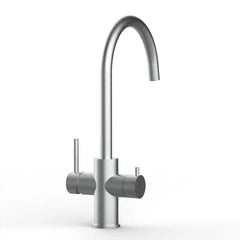 Viziotechnik 5-Wege-Wasserhahn –  U-Auslauf – Edelstahl gebürstet – VZFX511380
