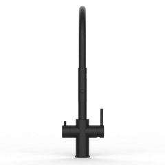 Vizio Technik 5-Wege Küchenarmatur – Edelstahl, 360° schwenkbar, 2-Strahl Handbrause, PVD Schwarz Matt - mainwasserfilter.com
