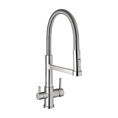 Der ALTEA Dreiwegehahn aus Edelstahl für Osmoseanlage und Wasserfilter: Als Freisteller