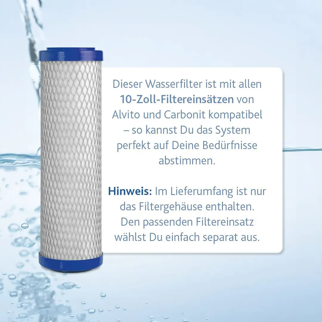 Der Alvito Auftischfilter Basic/Pro Wasserfilter - 10 Zoll Filtereinsatz