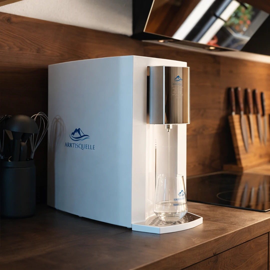 Arktisquelle Wasserfilter Auftisch Osmoseanlage in der Küche