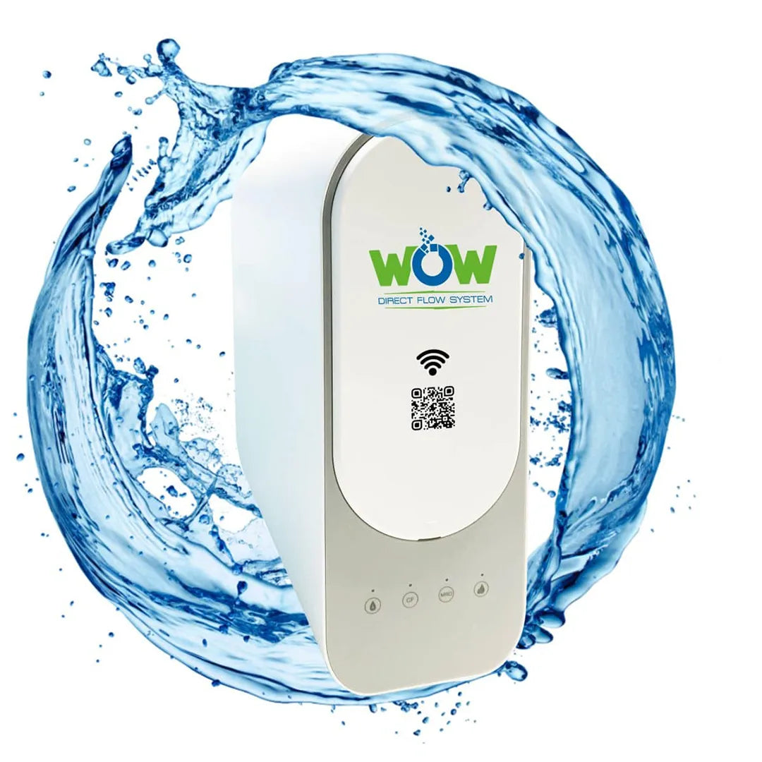 H.Preiss WOW Untertisch Osmoseanlage - als Freisteller mit Wasser drumherum 