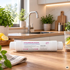 Vitalisierung Basion für JoMi Osmoseanlage NanoSlim Abus präsentiert in einer Küche
