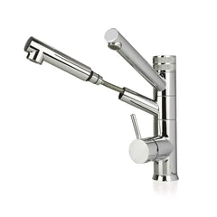 PI® Typ 9180 M – 3 Wege Wasserhahn mit ausziehbarer Brause – Edelstahl verchromt
