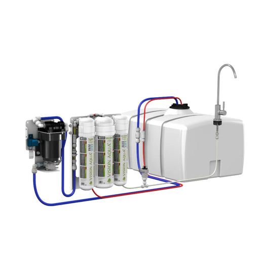 VisionAqua, Oudoor Reiseanlage Umkehrosmose Wasserfilter, Trinkwasser, Haltbares Wasser
